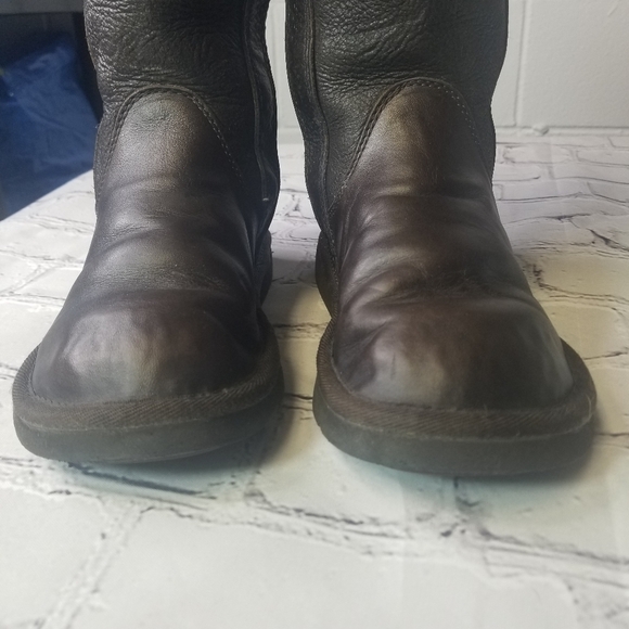 Ugg Locarno 5191 brown leather boots - Picture 6 of 13